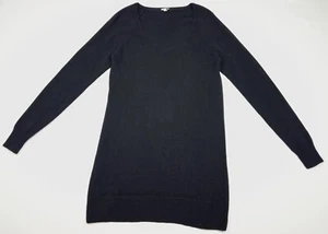 House Of Mai 100% Cashmere Black Long Sleeve Dress Vneck large - Picture 1 of 11
