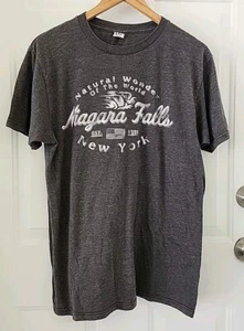 Niagara Falls National Park New York Souvenir T-shirt Size Medium Men's Gray - Foto 1 di 5