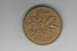 1963 - Canada - 1 Cent Coin - Penny - F - Multi-Lot - Picture 1 of 6