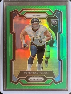 Peter Skoronski - 2023 Panini Prizm Football - Green Prizm - Rookie #395 - Bild 1 von 1