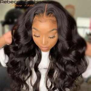 180D Transparent Lace Frontal Wig Human Hair Wigs T Part Lace Wig Brazilian - Picture 1 of 18