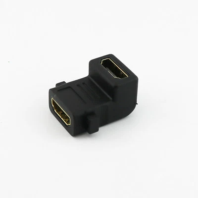 HDMI-compatible Female to HDMI-compatible Female Wall Plate Right Angle Adapter - Image 1 of 4