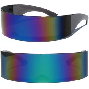 Cyclops Sonnenbrille Party Roboter Alien Schild Standard oder metallische verspiegelte Gläser - Bild 1 von 3