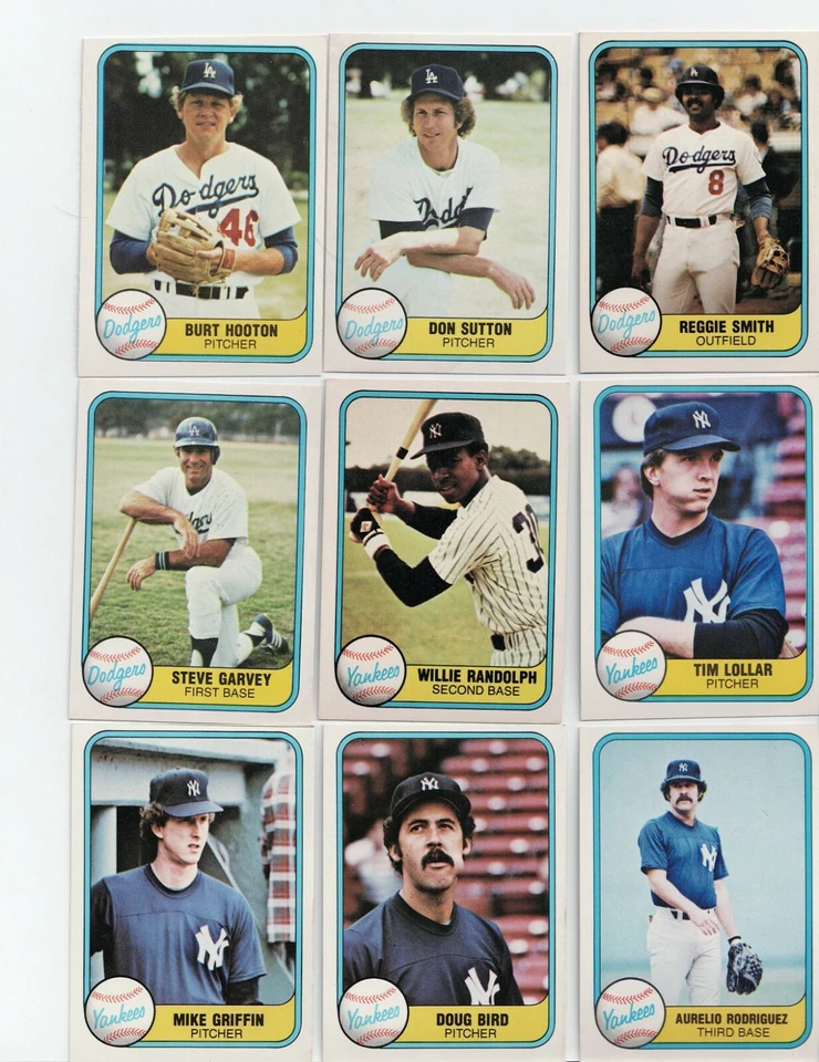 1981 FLEER Baseball Complete Your Set 1-250 - Image 1 of 1