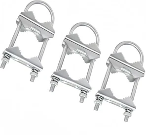 3 Set Jaw Block Aerial Double Antenna Mast Clamp Kit WizeFolk V Jaw Bracket Wa - Picture 1 of 4
