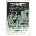Affiche originale de film d'horreur Nightmare in Wax (1969) 27 x 41 très bon état pliée EM4-53