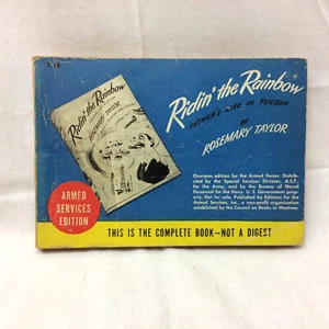 Vintage Military Armed Services Edition Ridin' The Rainbow Rosemary Taylor Book - Imagen 1 de 8