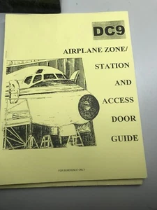 DC9 AIRPLANE ZONE/STATION AND ACCESS DOOR GUIDE MANUAL - Picture 1 of 1