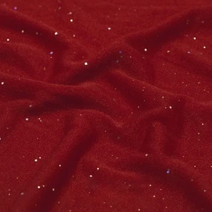 1m x 150cm Glitzer Tüllstoff, Soft Netzstoff zum Nähen, Dekostoff Tüll Stoffe Me - Bild 1 von 4