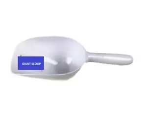 5 X BULK JUMBO SIZE FLOUR SCOOP FOOD PANTRY WHITE PLASTIC KITCHEN | MELBOURNE - Foto 1 di 4