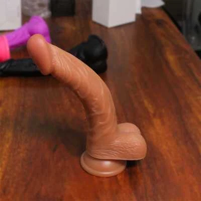 Huge Realistic Dildo Wide Thick Big Penis Dong Anal G-spot Sex Toy for Women - Image 1 of 4