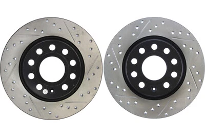 Par de rotores de freno de disco Stoptech trasero para Volkswagen GTI 2006-2009 (47006) Foto 1 de 4