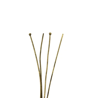 100 pasadores de cabeza de bola 7 cm bronce antiguo excelente calidad - PIN058 Foto 1 de 4