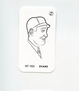 #LK.2640 BILLY EVANS Variant "A" Spot The Winner Baseball Game Card