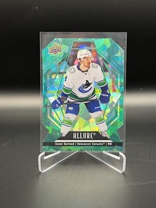 2022/23 Upper Deck Allure Hockey Connor Garland Green Rainbow 68/99