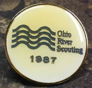 Insignia pin Ohio River Scouting 1987 - Imagen 1 de 3