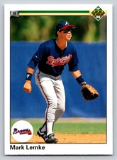 1990  Upper Deck #665 Mark Lemke Atlanta Braves
