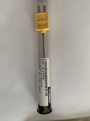 6”, 1/8” OD, Type K Thermocouple Omega KQXL-18U-6-ROHS, New in Packaging