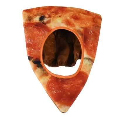 Sombrero de pizza con marco facial utilería de Halloween restaurante disfraz fiesta accesorio  Foto 1 de 4