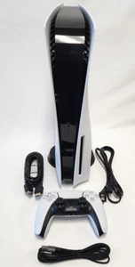 Sony PlayStation 5 DISC VERSION Game Console System White PS5 Bundle CFI-1215A - Picture 1 of 6