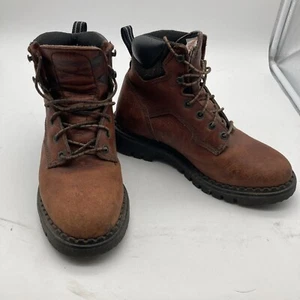 Red Wing 1626 Work Boots 6" Size 6.5 D Brown Leather Made In USA Womens Combat - Picture 1 of 10