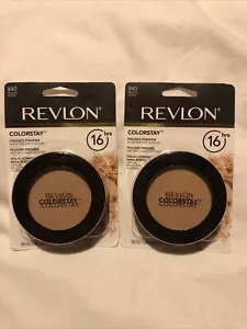 2 Pack Revlon ColorStay Pressed Powder, Medium 840, 0.3 oz New Sealed - Picture 1 of 5
