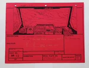 Star Wars Episode V: The Empire Strikes Back - Signed Storyboard, Brian Johnson - Picture 1 of 4
