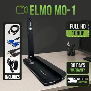 ✅Elmo MO-1 Document Camera 5MP/1080p 8x Zoom HD Portable USB HDMI RGB w/Bundle - Picture 1 of 21