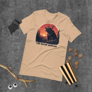 Ozark Howler Missouri Folklore Cryptid Unisex T-Shirt #2 - Bild 1 von 5