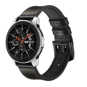 22mm Leather Silicone Band for Samsung Galaxy Watch SM-R800 R800 46mm Smartwatch - Picture 1 of 17