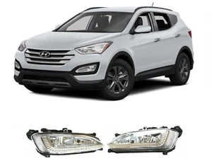 New 2PCS SET For Santa Fe SPORT 2013-14-15-16 Fog Lamp Fog Light Foglamp Halogen - Picture 1 of 8