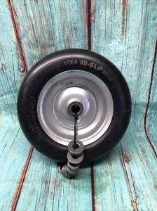For HUSTLER 607009 FRONT TIRE WHEEL ASSEMBLY 11X4.00-5 605113 With Barrings - Picture 1 of 5