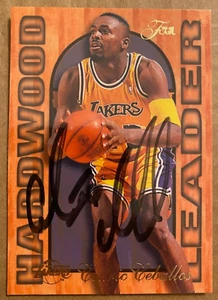 1995-96 Flair Hardwood Leader CEDRIC CEBALLOS #13 Hard Signed Auto LA LAKERS - Picture 1 of 2
