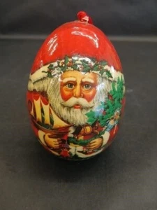 Santa Claus Paper Mache Ornament - Picture 1 of 5