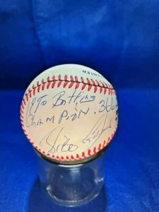 RICO CARTY "BAT CHAMP" Auto/Signed Baseball BRAVES, RANGERS, CUBS, INDIANS COA - Picture 1 of 2