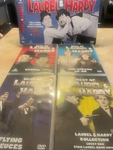 The Best of Laurel & Hardy 4 DVD Box Set 2013 Delta Brand Classic Comedy VGC - Picture 1 of 6