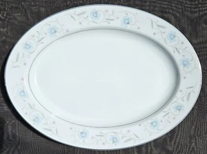 Vintage "English Garden" Fine China of Japan Oval SERVING PLATTER 14" - Picture 1 of 5