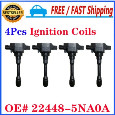 4Pcs NEW Ignition Coils For 2019-2022 Nissan Altima OE# 22448-5NA0A, 224485NA0A - Image 1 of 4