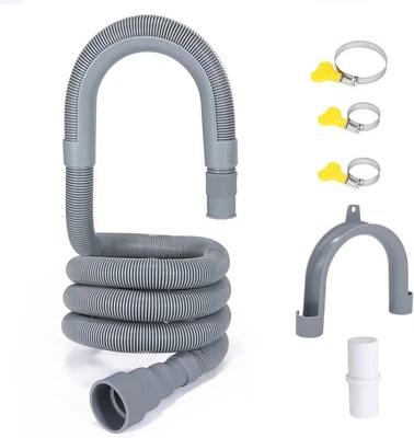 6 PCS – 6.5FT Universal Washing Machine Drain Hose Extension, Flexible Washer & - Image 1 of 2