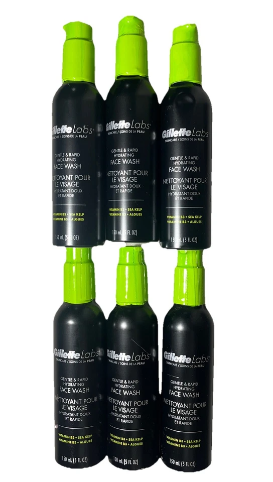 6x Gillette Labs Cuidado de la Piel Suave e Hidratación Rápida Jabón Facial 5 oz Cada uno Foto 1 de 1