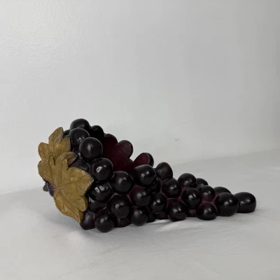 Porta-garrafa de vinho aglomerado de uvas roxo uvas catchall cozinha decoração italiana - Imagem 1 de 4
