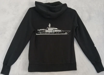 Redemption Super Yacht Size Small Black Hoodie Pullover Fleece Sweatshirt - Image 1 of 4
