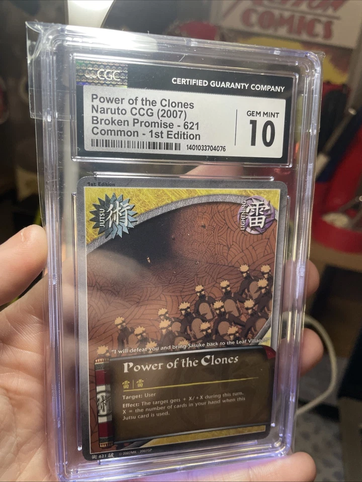Naruto Card CCG Bandai Non Holo Power Of The Clones! Broken Promise 2007 CGC 10 - Image 1 of 4