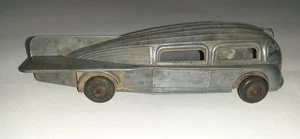 "Auto de juguete futurista Zeppelin Bus 6"" aerodinámico vintage años 30 MANOIL # 706" - Imagen 1 de 3