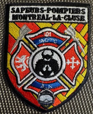 ECUSSON PATCH SAPEURS MONTRÉAL LA CLUSE . SDIS (ÉCU 90) - Imagen 1 de 2
