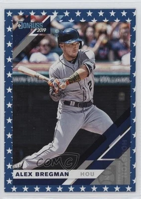 2019 Panini Donruss Variation Independence Day Alex Bregman (Grey Jersey) #182 - Image 1 of 2
