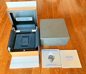 OFFICINE PANERAI Empty Wooden Watch Box with Manual Good Condition #W23 - Picture 1 of 12