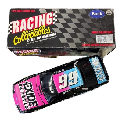 Jeff Burton RCCA #99 Exide T-Bird Black Window Bank 1/24 - Image 1 of 2