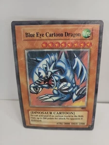 Yu-Gi-Oh! TCG Fake Card Poorly Translated Funny Holo - Blue Eyes Toon Dragon - Picture 1 of 3