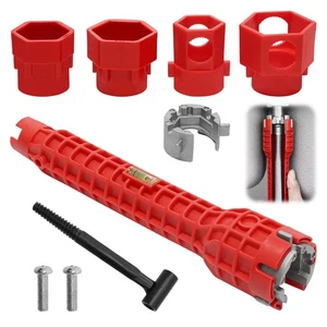 Chiave per Rubinetto 14 in 1 Chiave per Rubinetto Sottolavello Chiave a Tubo per - Foto 1 di 24